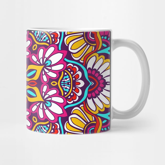 mandala-design, mandala-art, geometric, abstract, mandala and spirituality, colorful, rainbow, mandala pattern, mandala flower patterns, Flower Mandala ,Spirituality by Utopia Shop